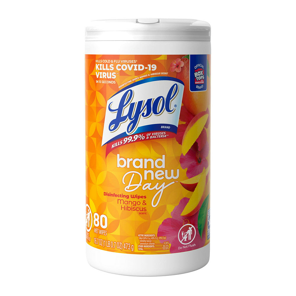 Lysol Disinfectant Antibacterial Cleaning Wipes, 80 Ct